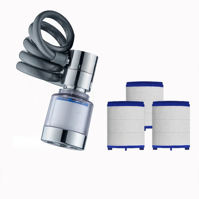 Retractable faucet attachment, 360° rotatable