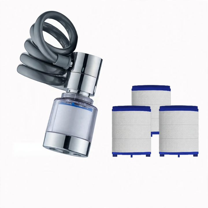 Retractable faucet attachment, 360° rotatable