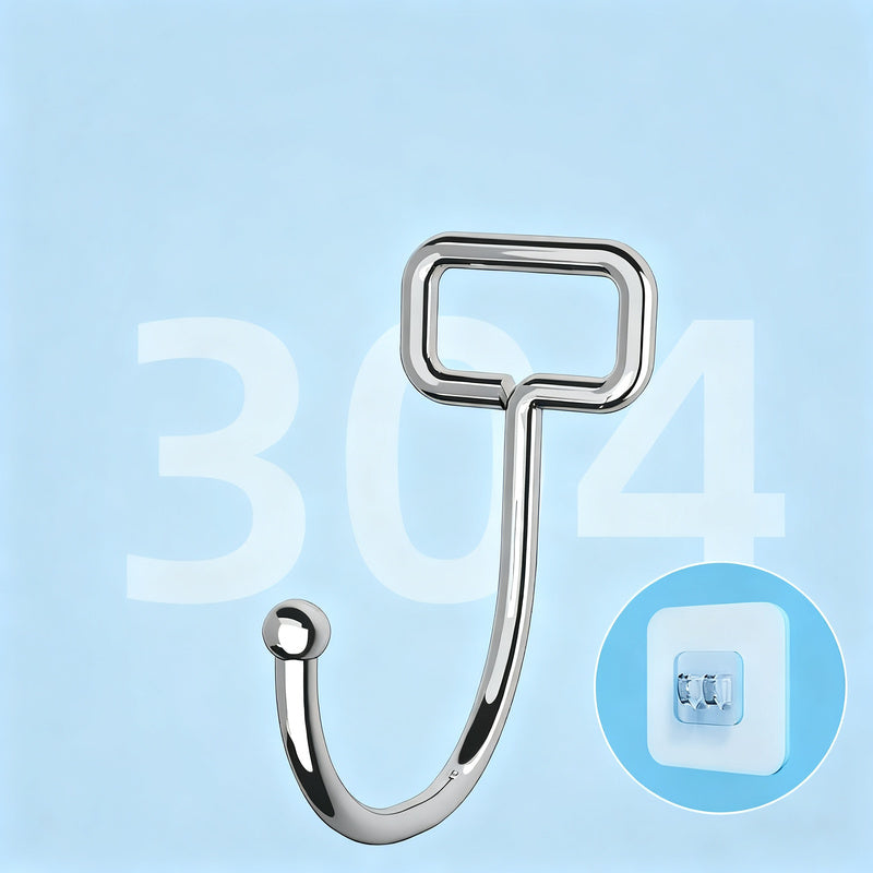 Transparent adhesive hooks made of PVC, load-bearing