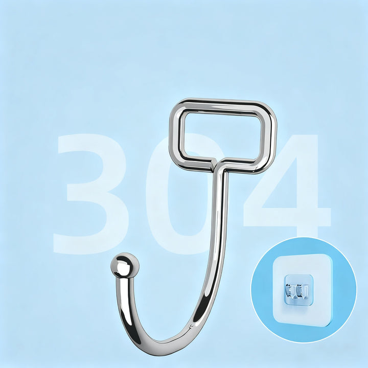 Transparent adhesive hooks made of PVC, load-bearing