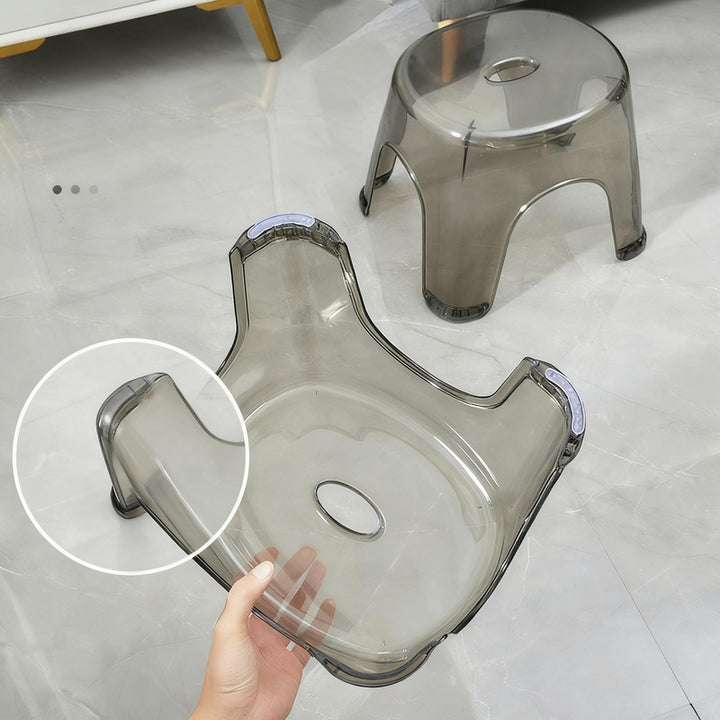 Plastic stool, square, sturdy