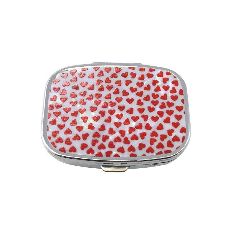 Pill organizer with compartments, portable