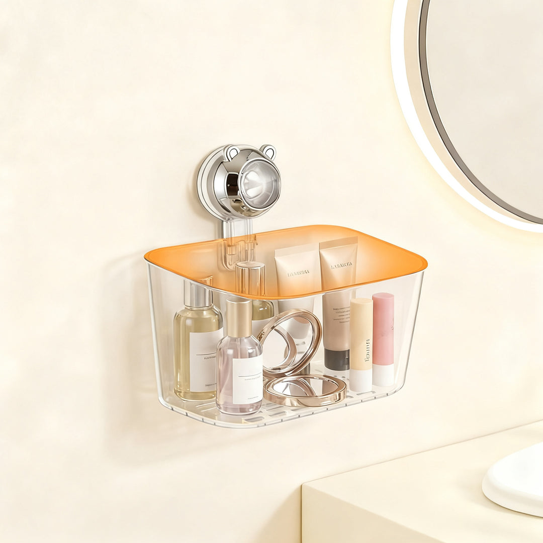 Wall-mounted storage box for washcloths, PET