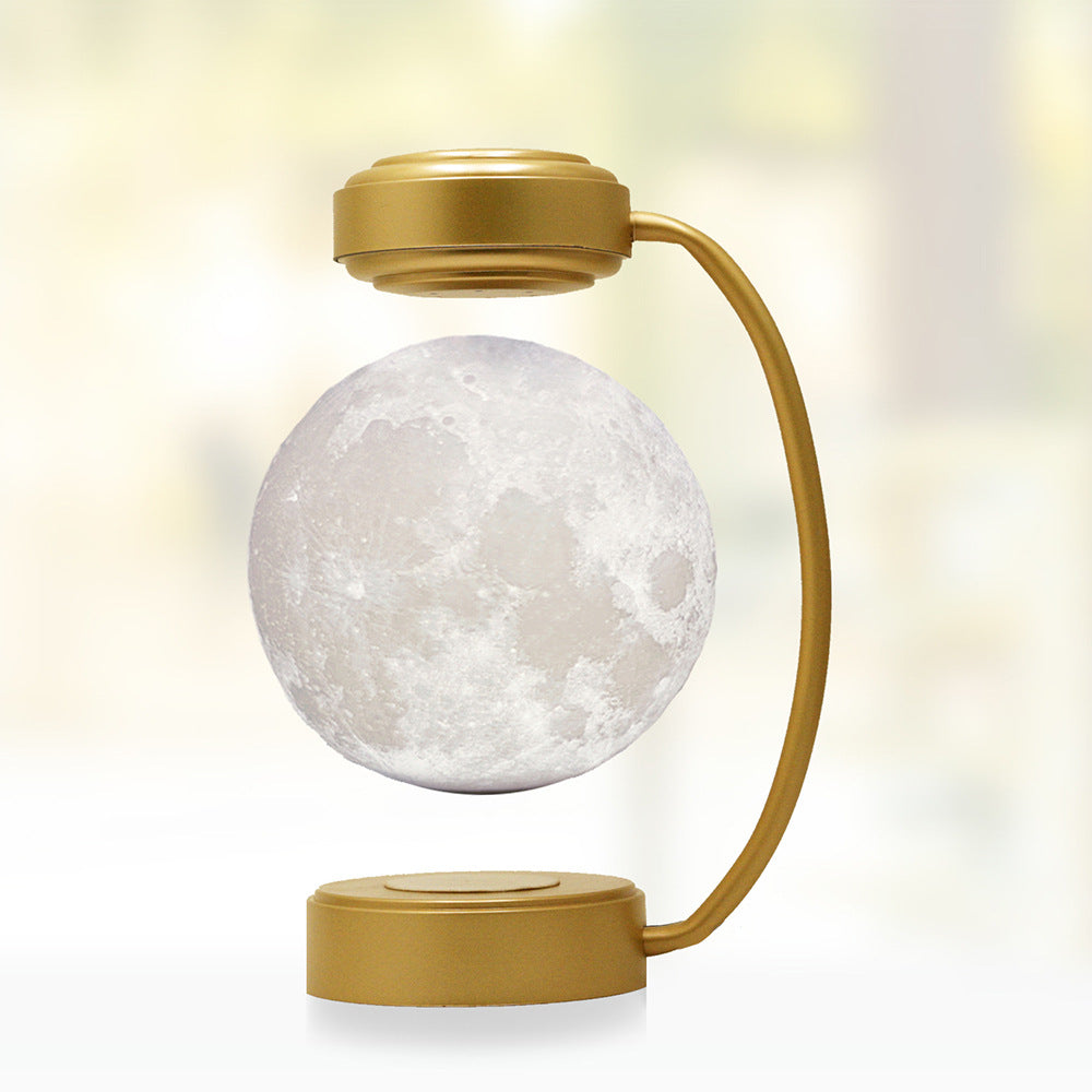 Magnetic floating light moon with LED