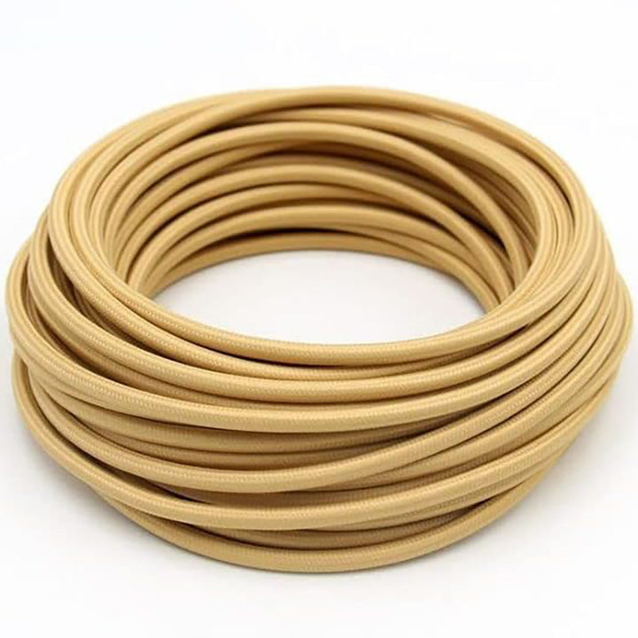 Textile-encased power cable 2×0.75 mm²