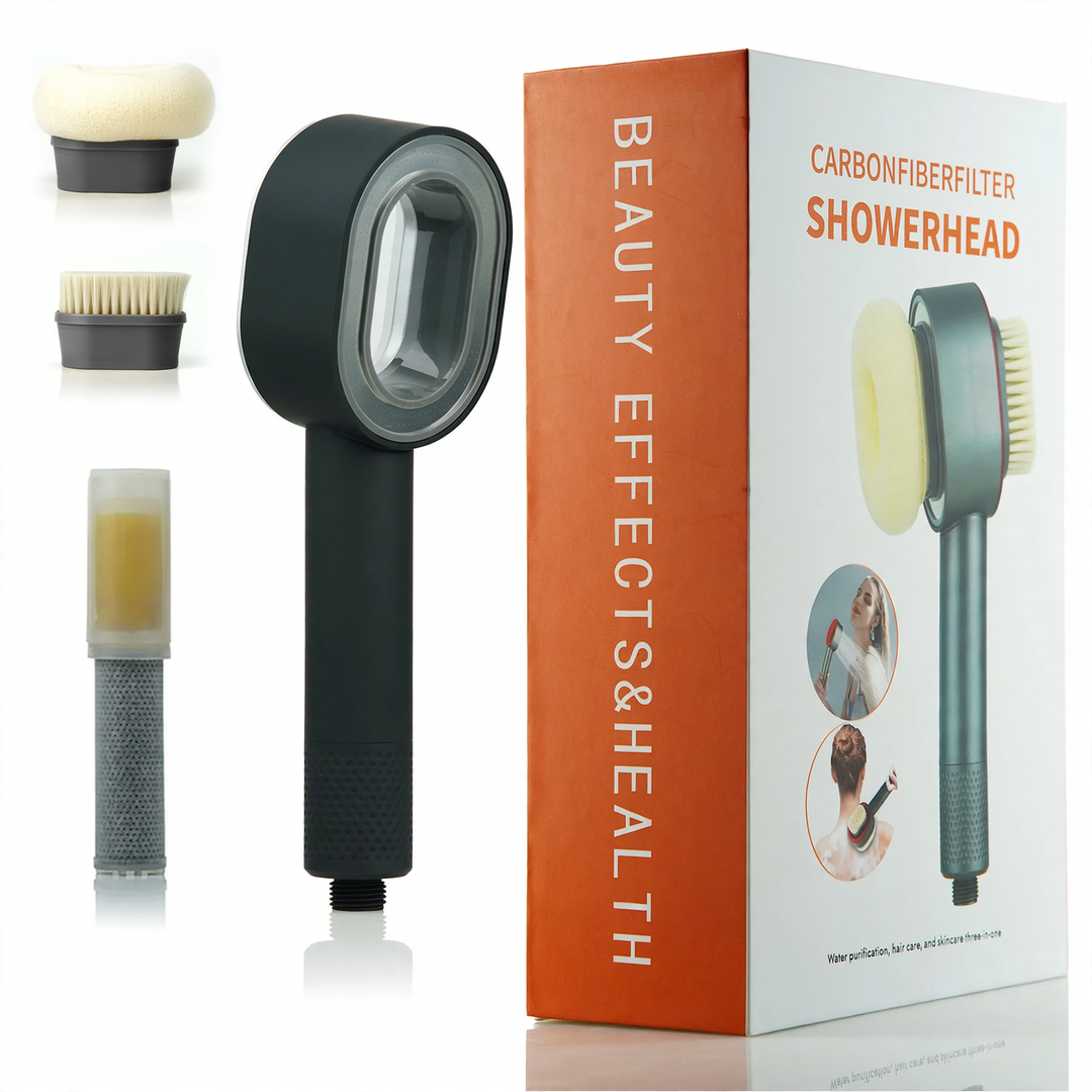 3-in-1 Shower head with massage function, plastic
