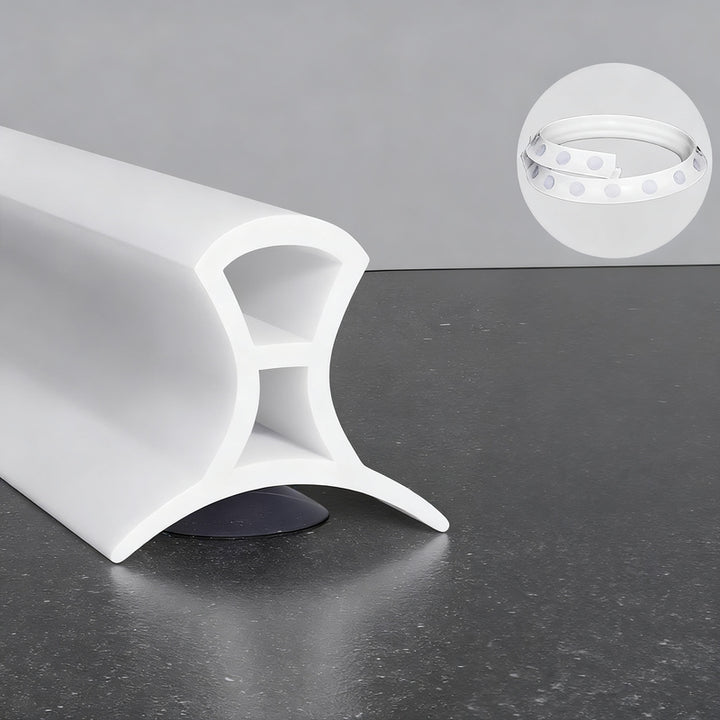 Silicone sealing strip for shower, adjustable