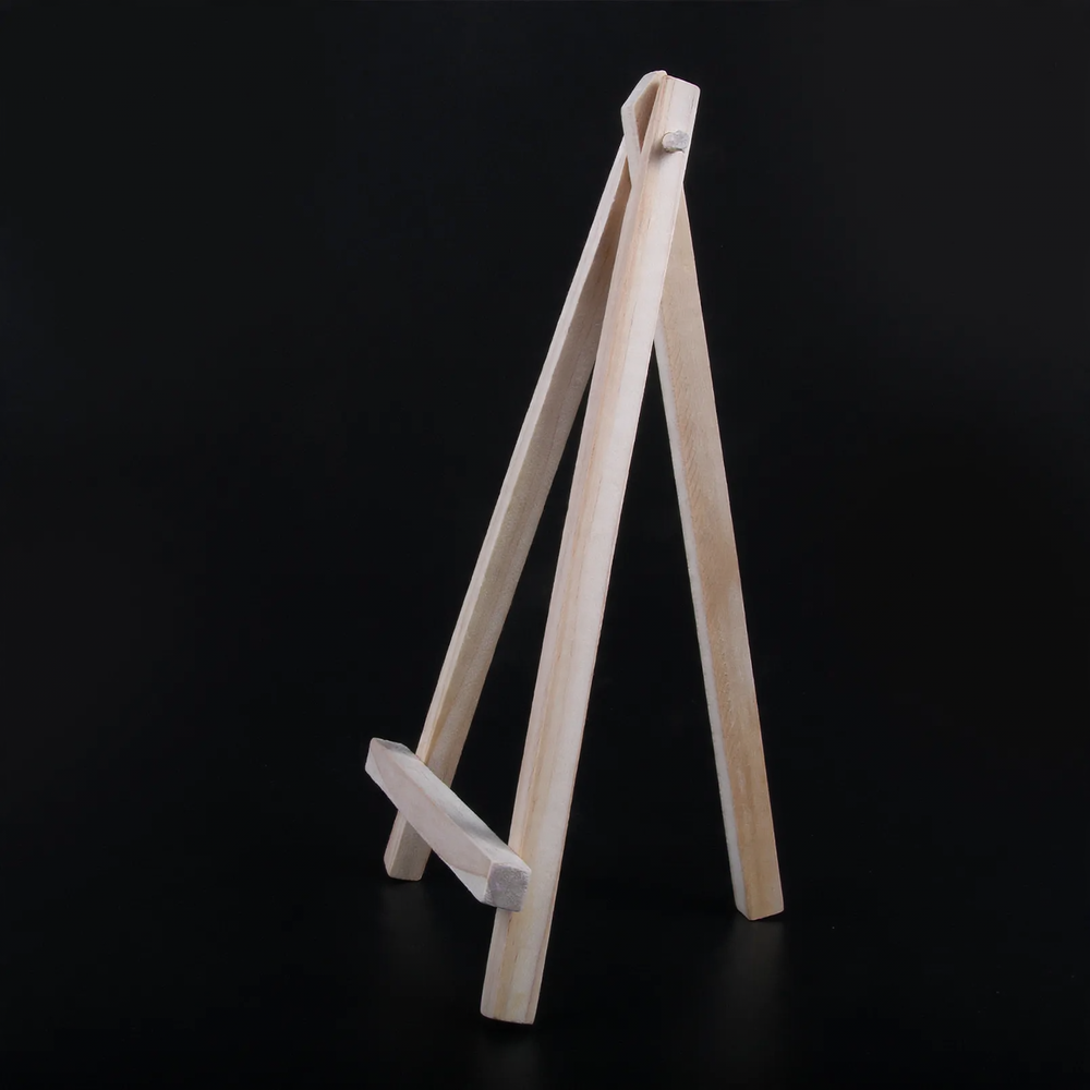 Small wooden easel made of pine