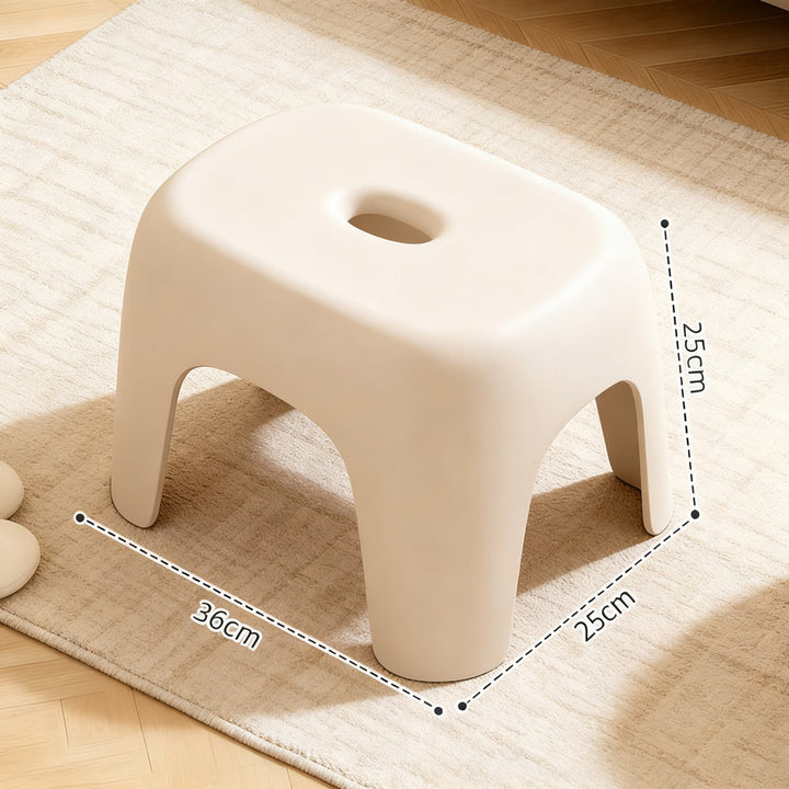 Plastic stool, non-slip, in two sizes