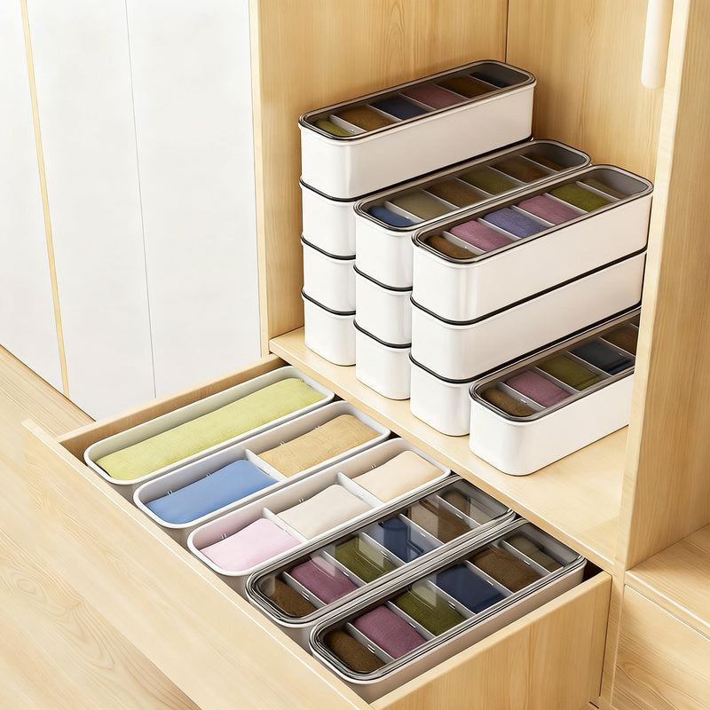Storage box for underwear and socks, PP
