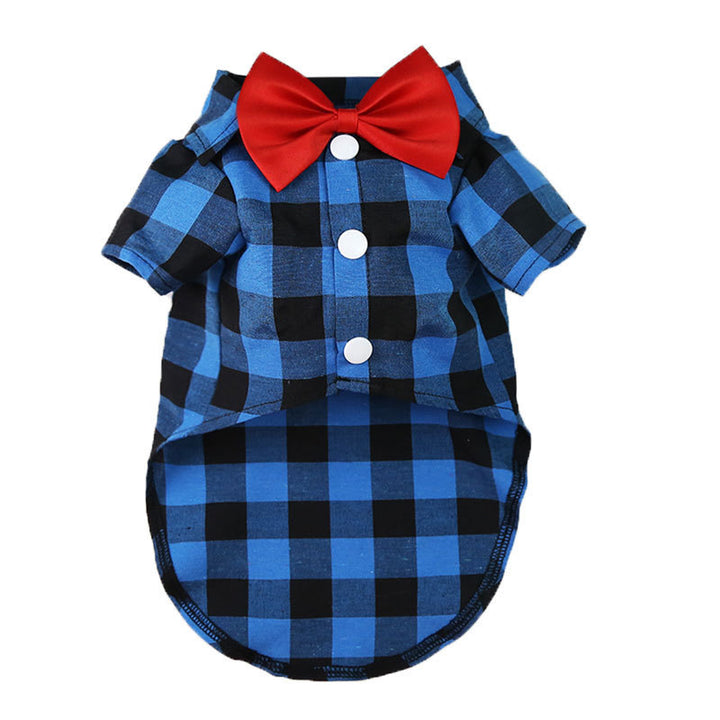 Pet shirt with collar, polyester, two legs