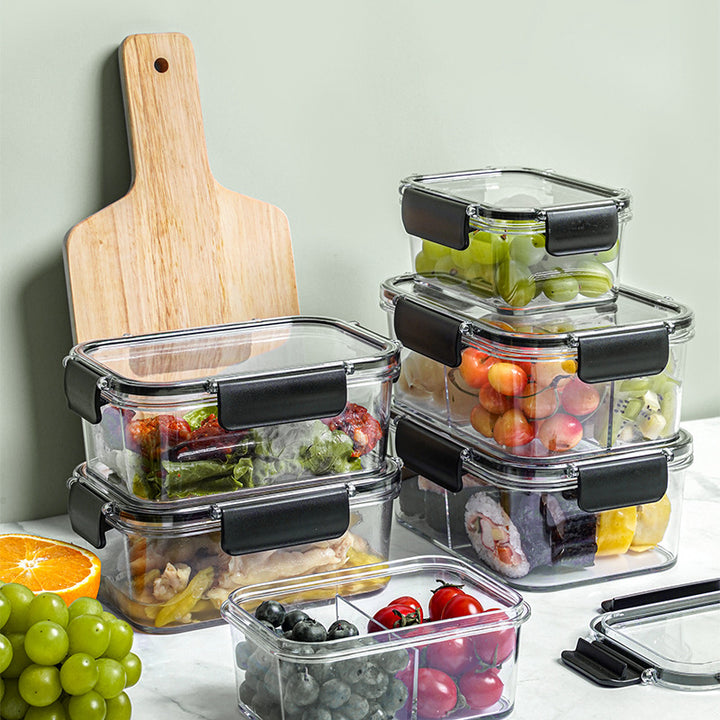 Fresh-keeping box with compartments for fruit and food