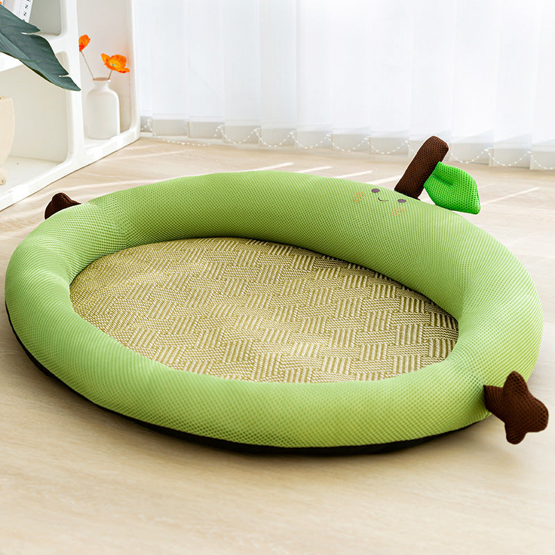 Breathable pet mat with backrest