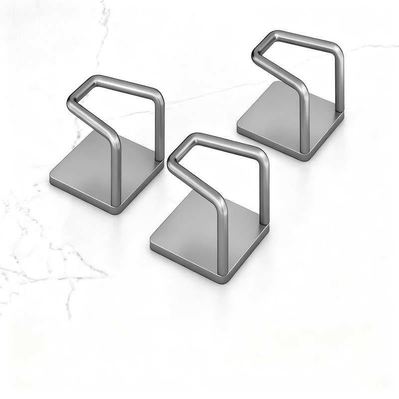 Stainless steel wall hooks without drilling, set of 6/8