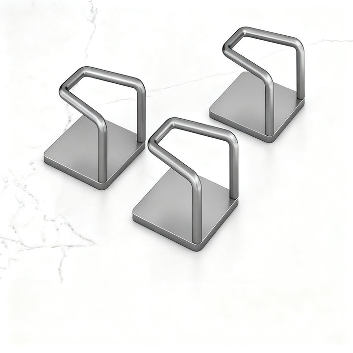 Stainless steel wall hooks without drilling, set of 6/8