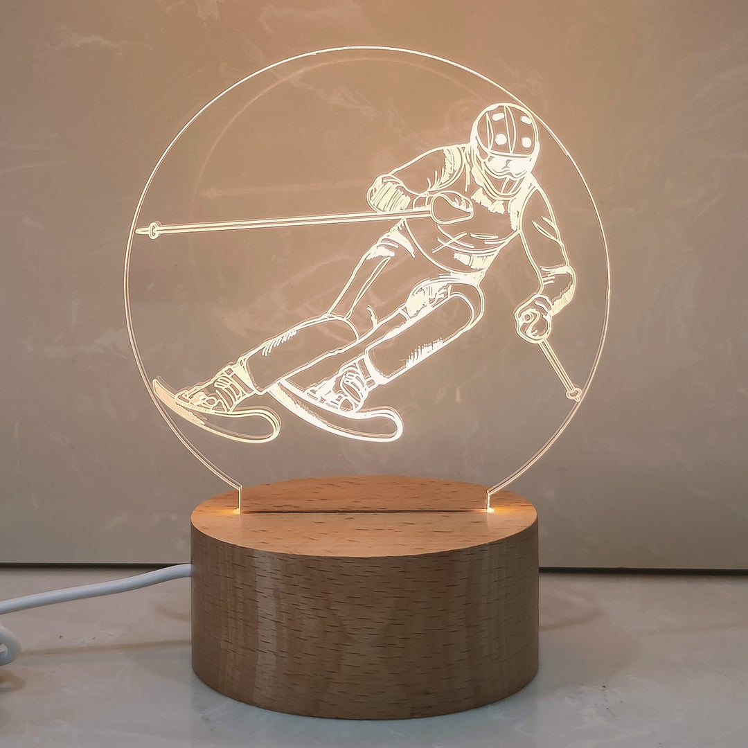 3D Architecture Night Light with Acrylic Screen