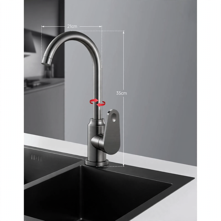 Kitchen faucet with cold and hot water, model HX-A-883