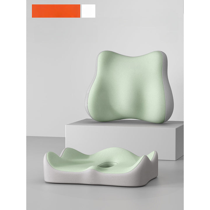 Seat cushion and lumbar support made of polyester