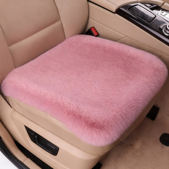 Plush car seat cushion, winter version
