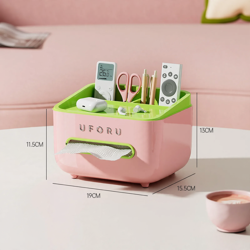 Plastic Tissue Box CD2390 with Storage
