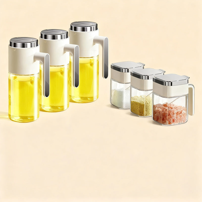 Spice box made of glass with a tight closure