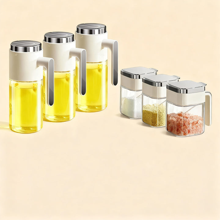 Spice box made of glass with a tight closure