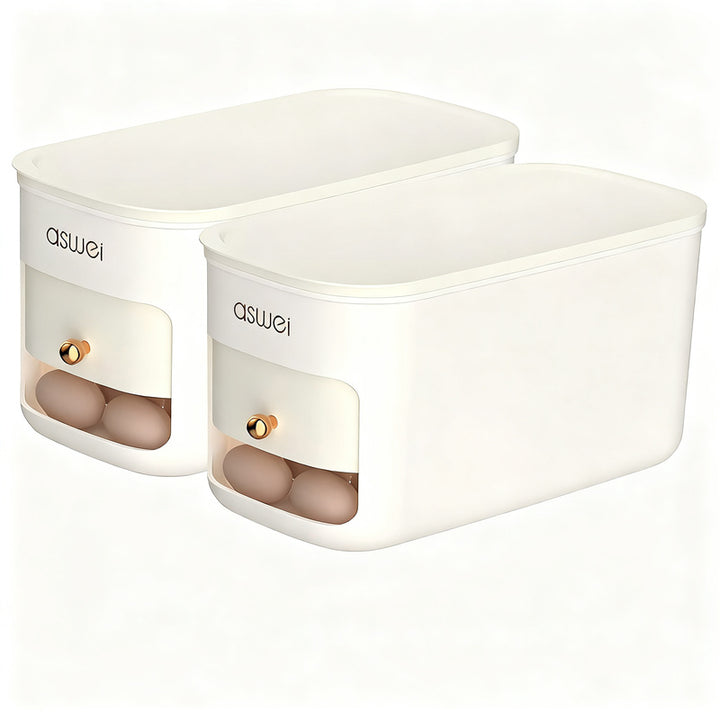 Refrigerator egg box with rolling mechanism