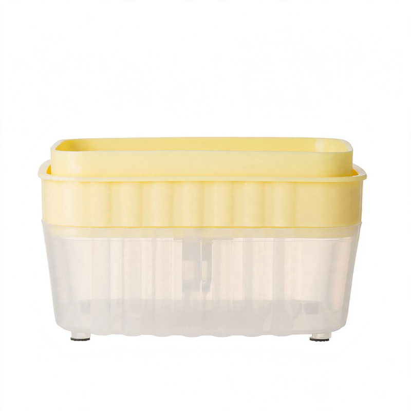 Dish soap dispenser with sponge holder