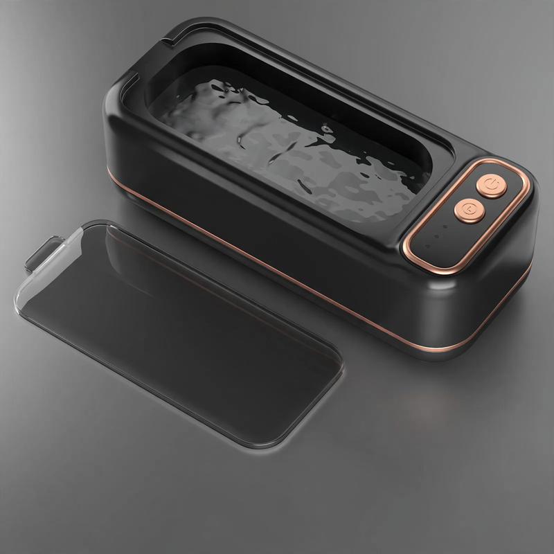 Ultrasonic cleaning device for glasses and jewelry