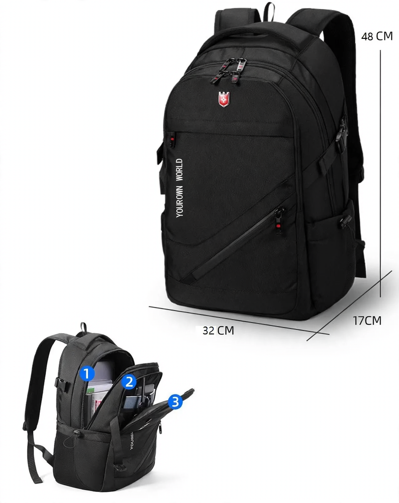 Backpack with laptop compartment, 15 inch
