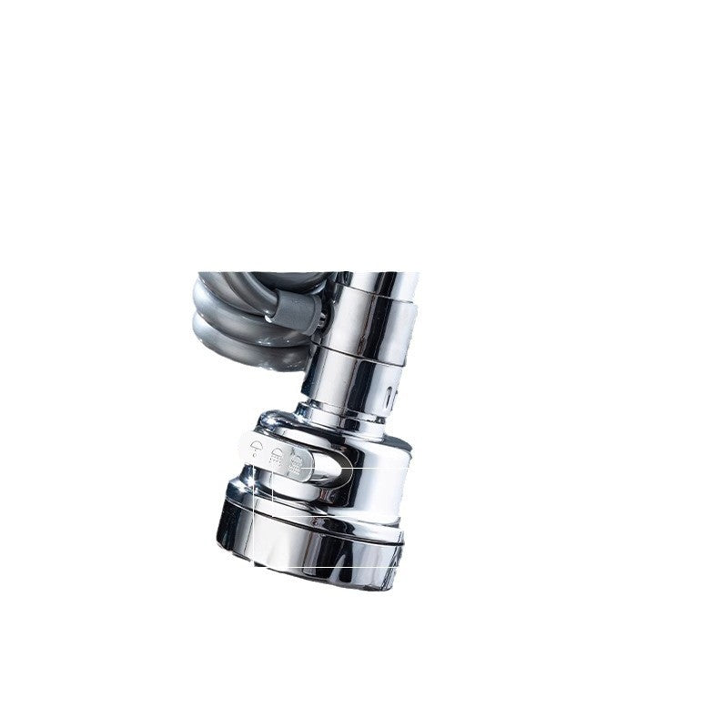Retractable faucet attachment, 360° rotatable