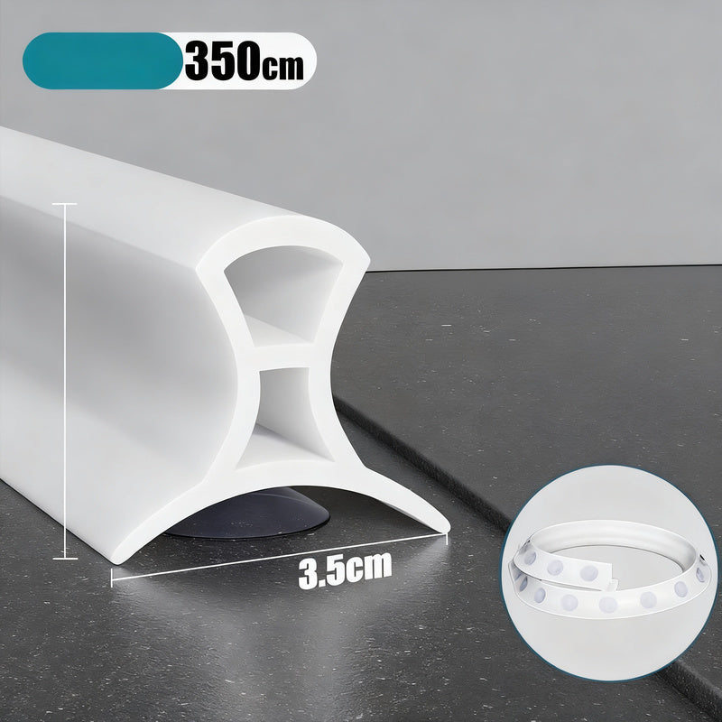 Silicone sealing strip for shower, adjustable