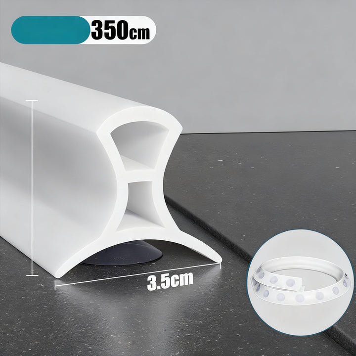 Silicone sealing strip for shower, adjustable