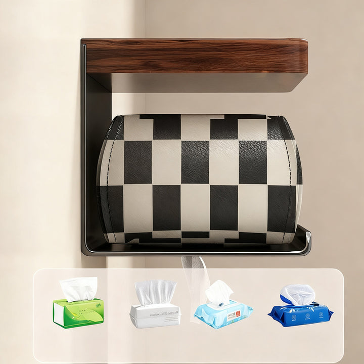 Wall-mounted paper towel holder, stainless steel