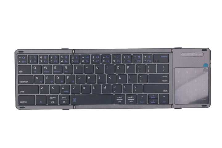 Bluetooth keyboard three-part foldable, 181 × 107 mm