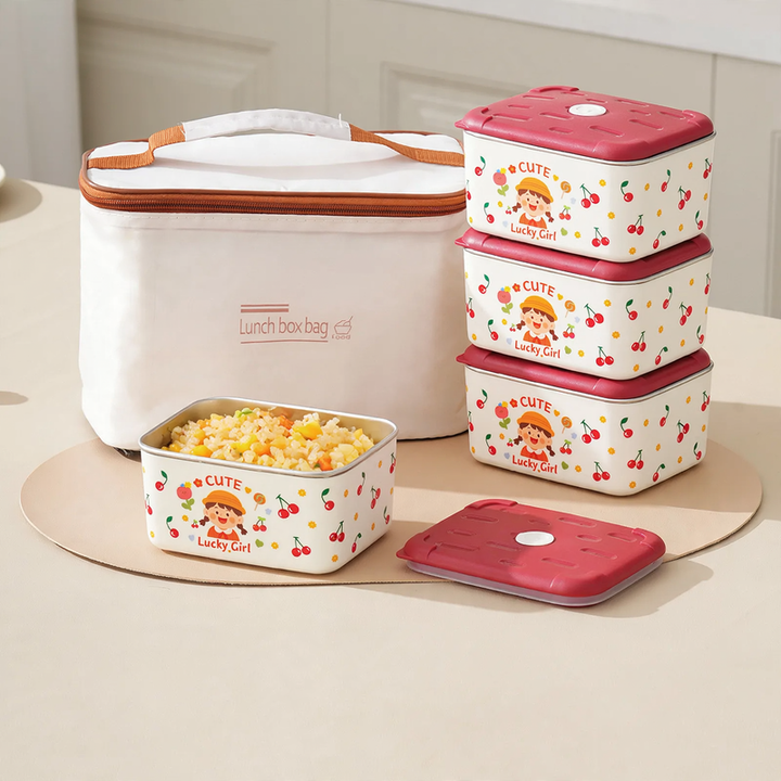 Stainless Steel Lunch Box, Multi-layer, 501–800 ml