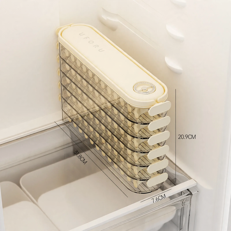 Multilayer storage box for dumplings