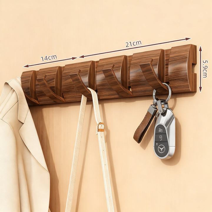 Foldable bathroom door hooks made of ABS