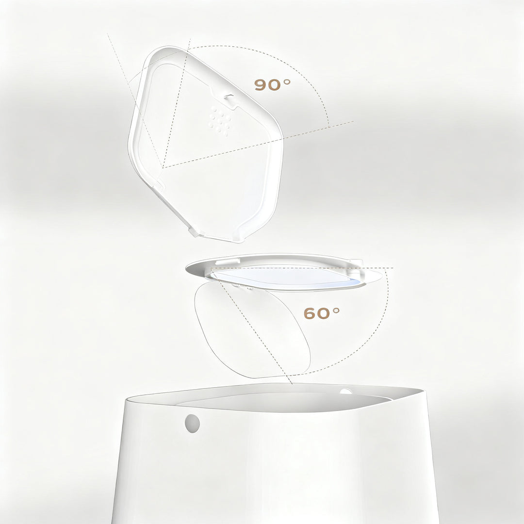 Diaper pail with lid, 12 L, odor-proof