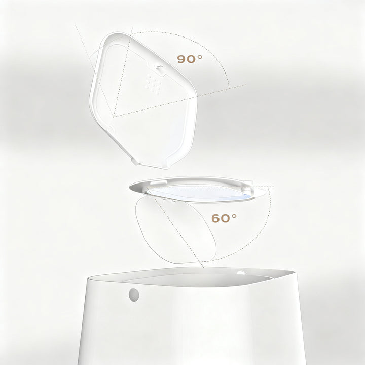 Diaper pail with lid, 12 L, odor-proof