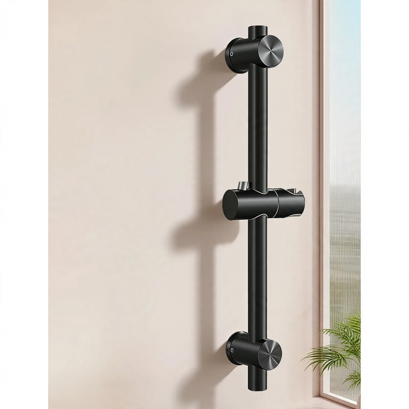 Stainless steel shower rod with height adjustment, model HX-A-818