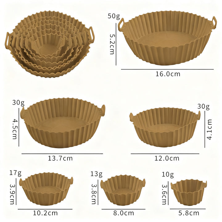 Silicone egg cups, round, 9×9×7 cm