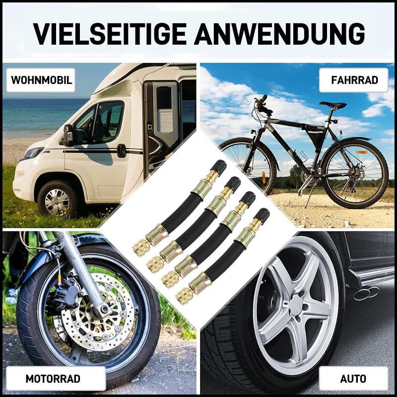 Flexible tire valve extensions | Universal fit, effortless access | Stornfield
