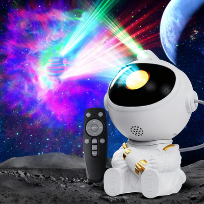 Star projector with astronaut and starry sky