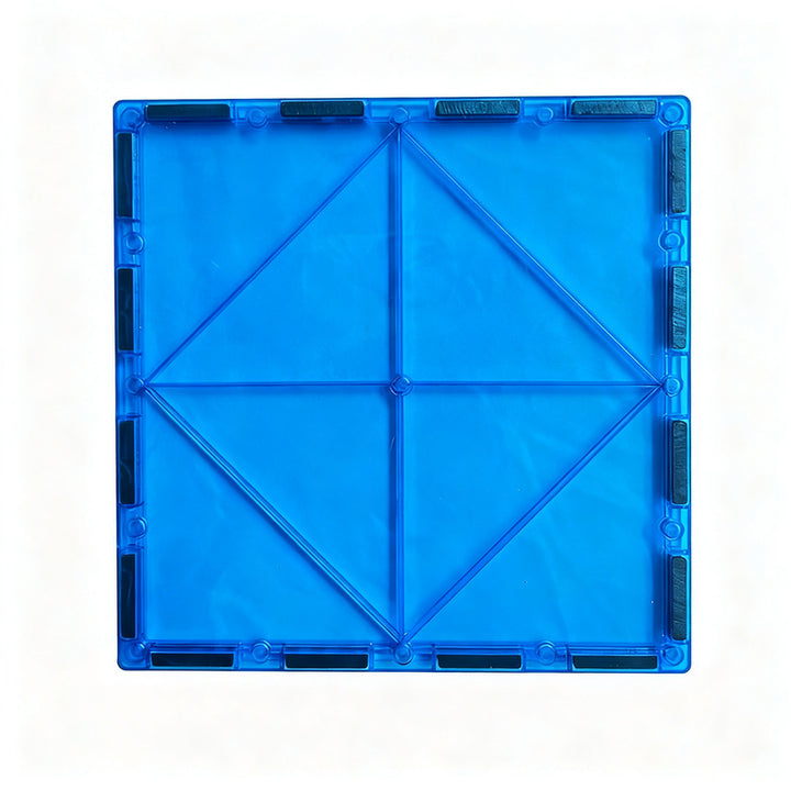 Magnetic building tiles in different shapes