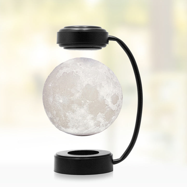 Magnetic floating lamp with moon design