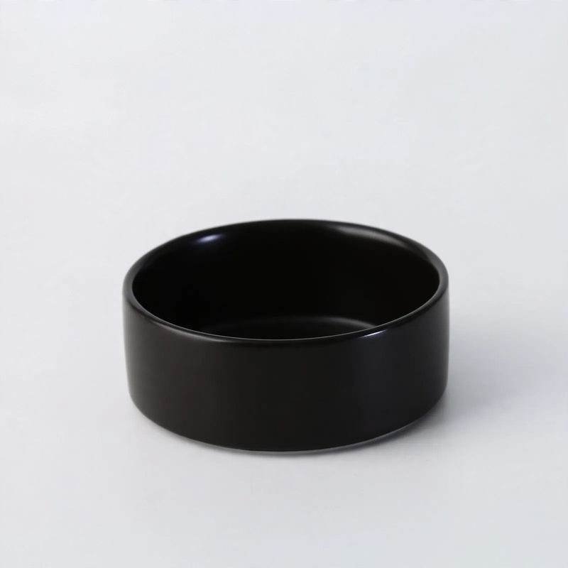 Ceramic soup bowl, round, white