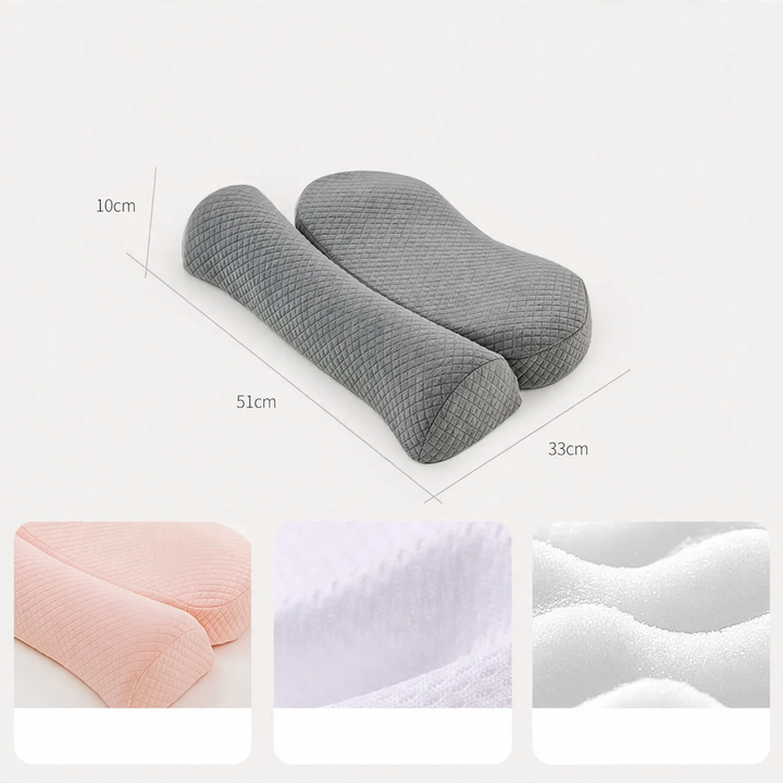 Memory foam neck pillow, washable