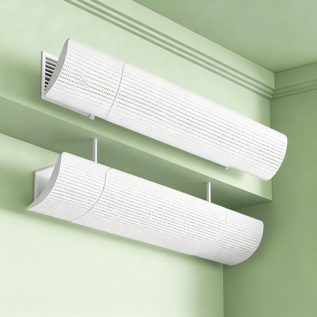 Air conditioning wind deflector for ceiling cassette