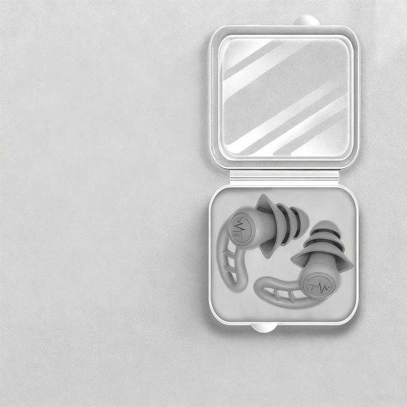 Silicone earplugs for sleeping and swimming